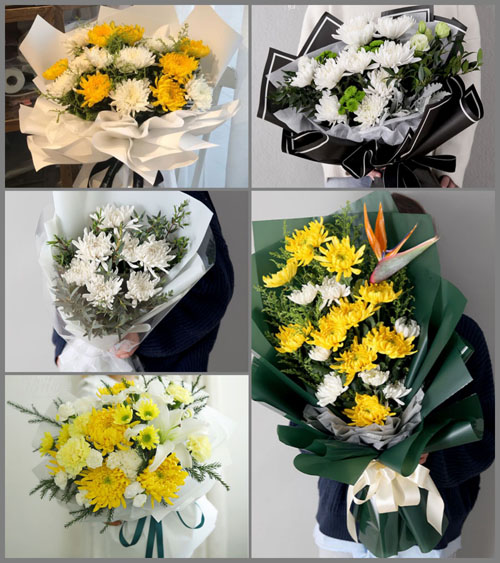 安徽宿州市萧县青龙集镇张鲁庄村白事花束代送